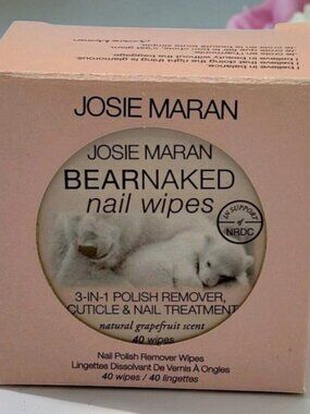 Josie Maran Bear Naked Nail Wipes – 40 Count